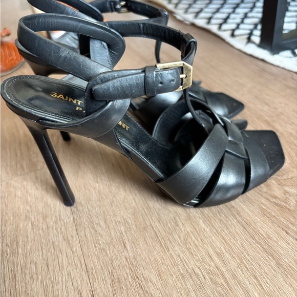 Saint Laurent Black Strappy heels - Picture 2 of 3